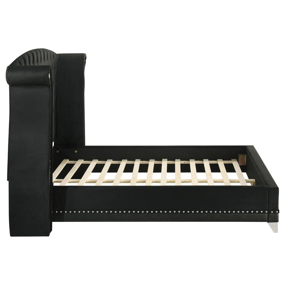 Barzini Black Queen Tufted Upholstered Bed from Coaster - Luna Furniture