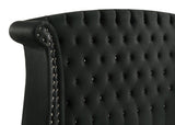 Barzini Black Queen Tufted Upholstered Bed from Coaster - Luna Furniture