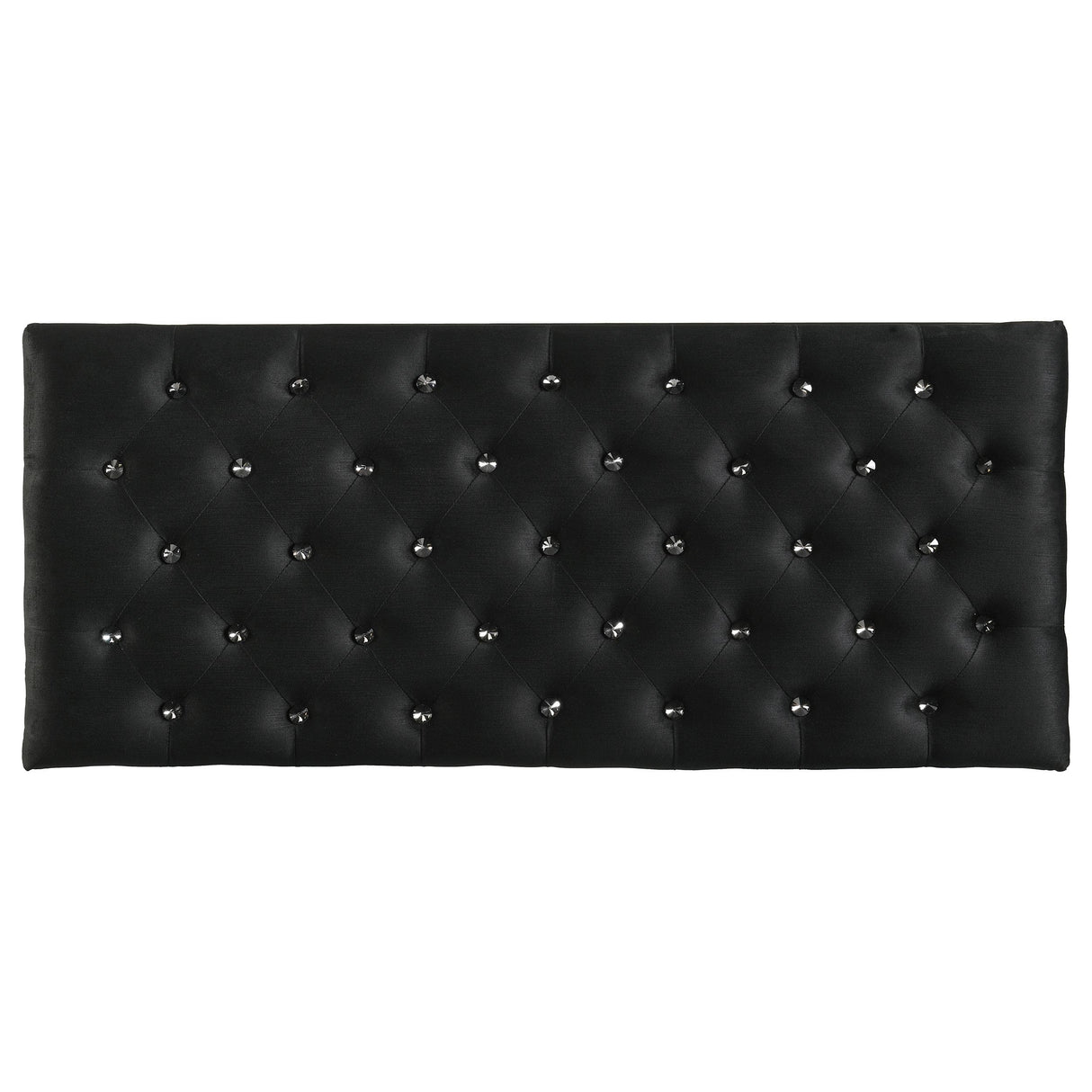 Barzini Black Tufted Rectangular Trunk with Nailhead from Coaster - Luna Furniture