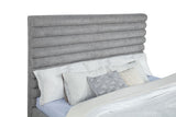 Patricia Gray Boucle Upholstered Eastern King Bed from Coaster - Luna Furniture
