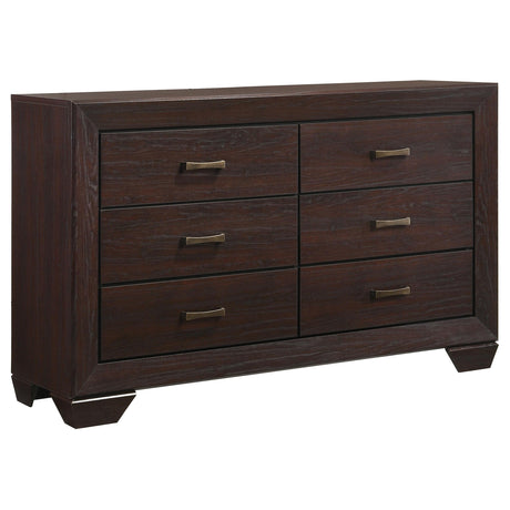 Dorian Brown and Dark Cocoa 5-Piece Queen Bedroom Set from Coaster - Luna Furniture