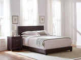Dorian Brown Upholstered Queen Bed from Coaster - Luna Furniture