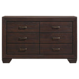 Dorian Brown and Dark Cocoa 5-Piece Eastern King Bedroom Set from Coaster - Luna Furniture