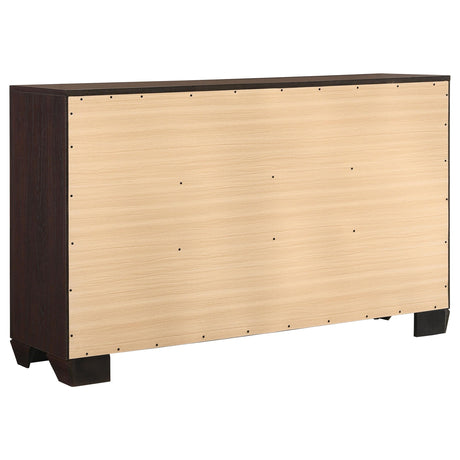 Dorian Brown and Dark Cocoa 5-Piece Eastern King Bedroom Set from Coaster - Luna Furniture