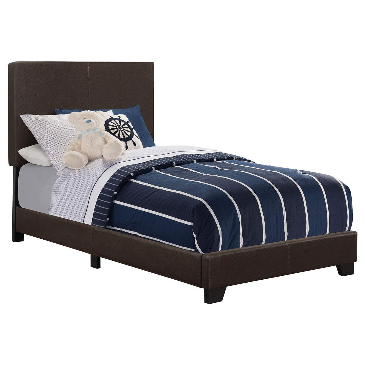 Dorian Brown and Dark Cocoa 5-Piece Twin Bedroom Set from Coaster - Luna Furniture