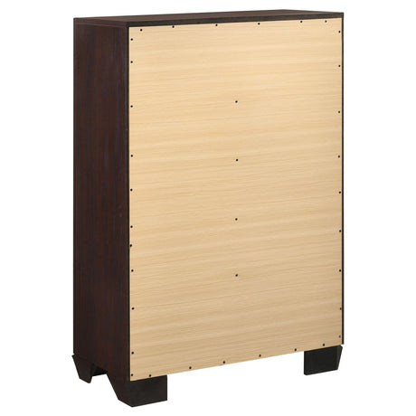 Dorian Brown and Dark Cocoa 5-Piece Twin Bedroom Set from Coaster - Luna Furniture
