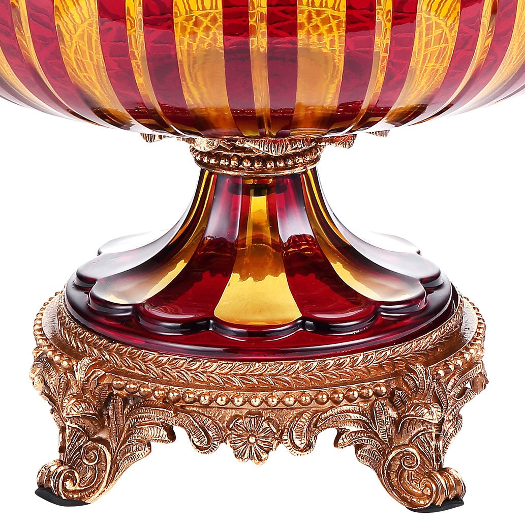 HD-3010 Bronze/Amber/Ruby Red/Gold Urn from Homey Design - Luna Furniture