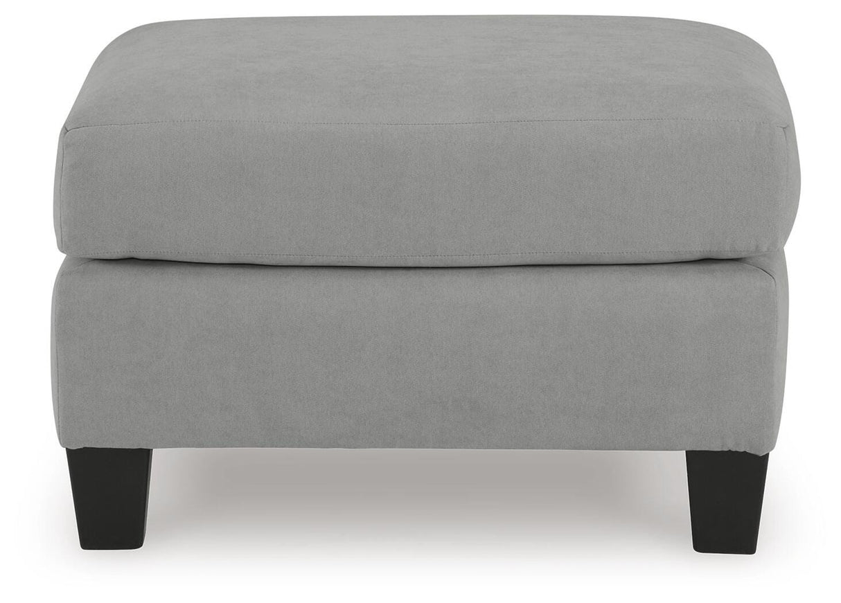 Adlai Chair and Ottoman in Shadow from Ashley - Luna Furniture