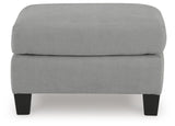 Adlai Chair and Ottoman in Shadow from Ashley - Luna Furniture