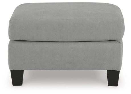 Adlai Chair and Ottoman in Shadow from Ashley - Luna Furniture