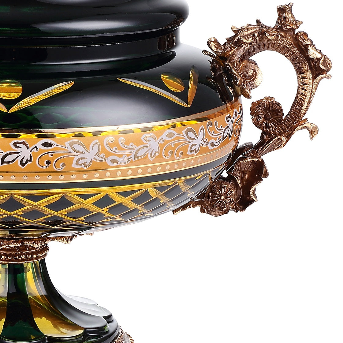 HD-3010L Bronze/Black Diamond Urn from Homey Design - Luna Furniture