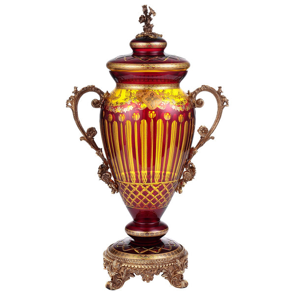 HD-3016 Bronze/Amber/Ruby Red-Gold Urn