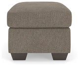 Triston-Peaks Suede Ottoman from Ashley Furniture - Luna Furniture