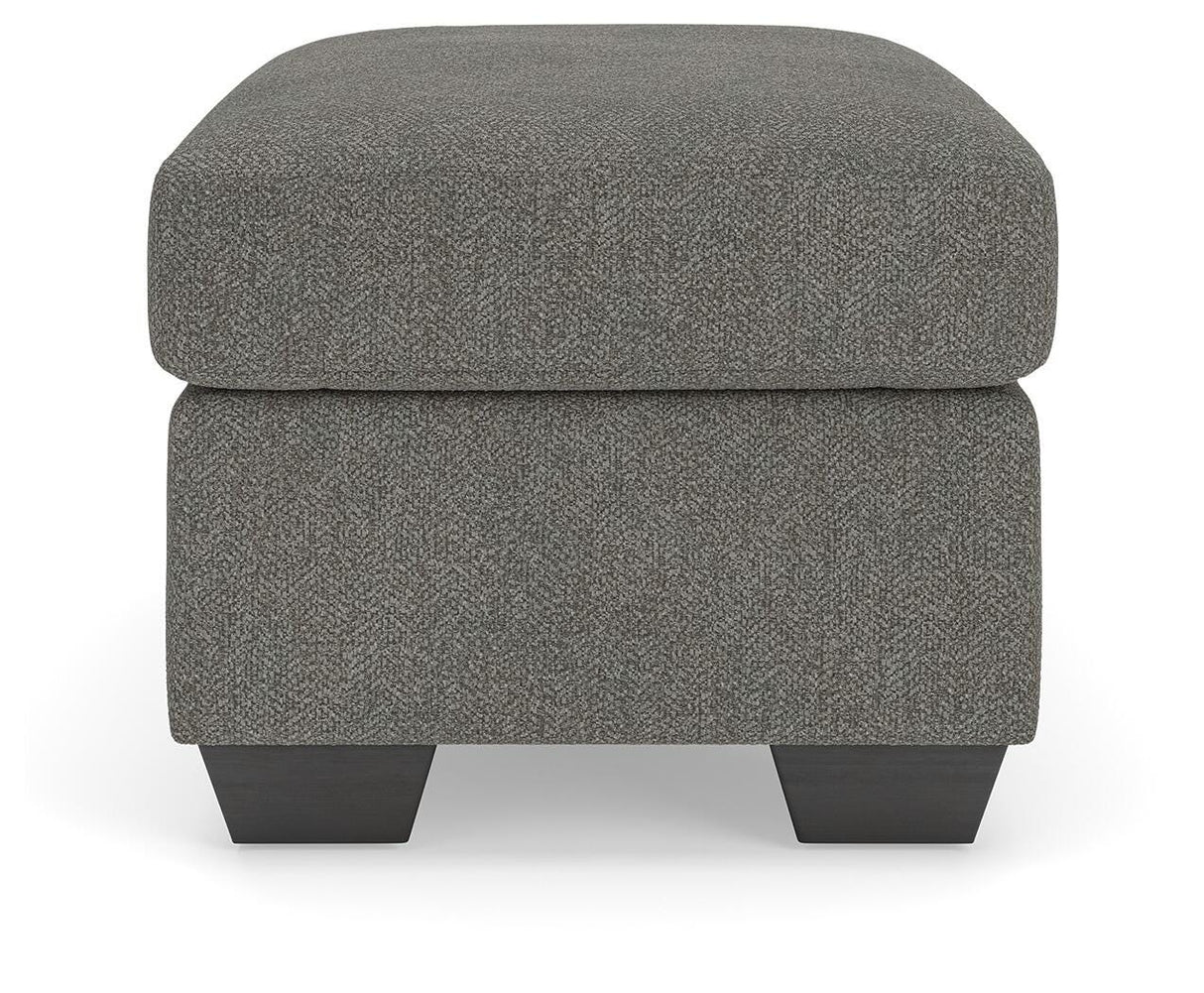 Triston-Peaks Suede Ottoman from Ashley Furniture - Luna Furniture