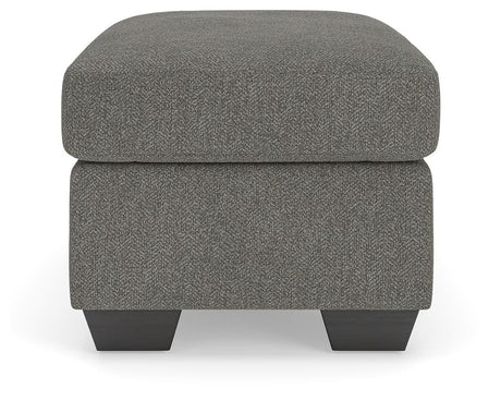 Triston-Peaks Suede Ottoman from Ashley - Luna Furniture