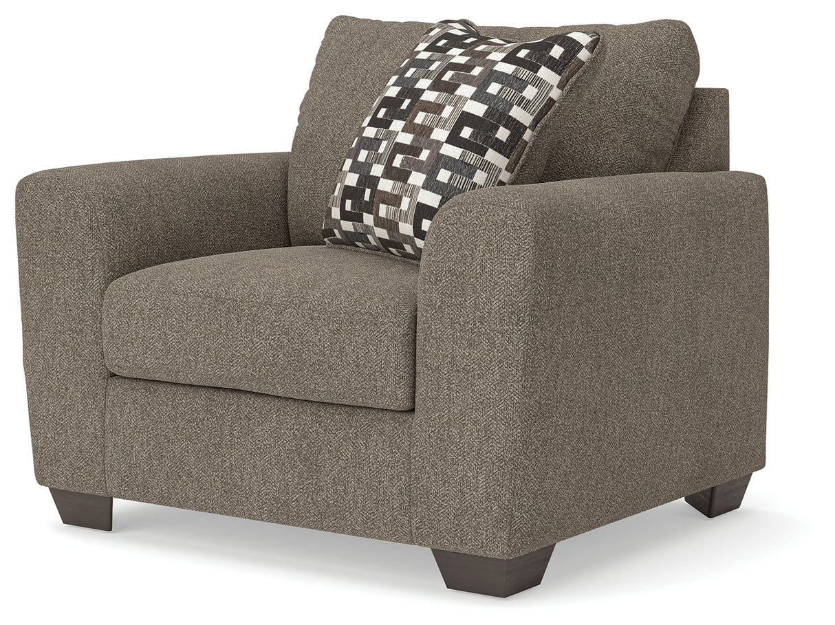 Triston-Peaks Suede Oversized Chair from Ashley Furniture - Luna Furniture
