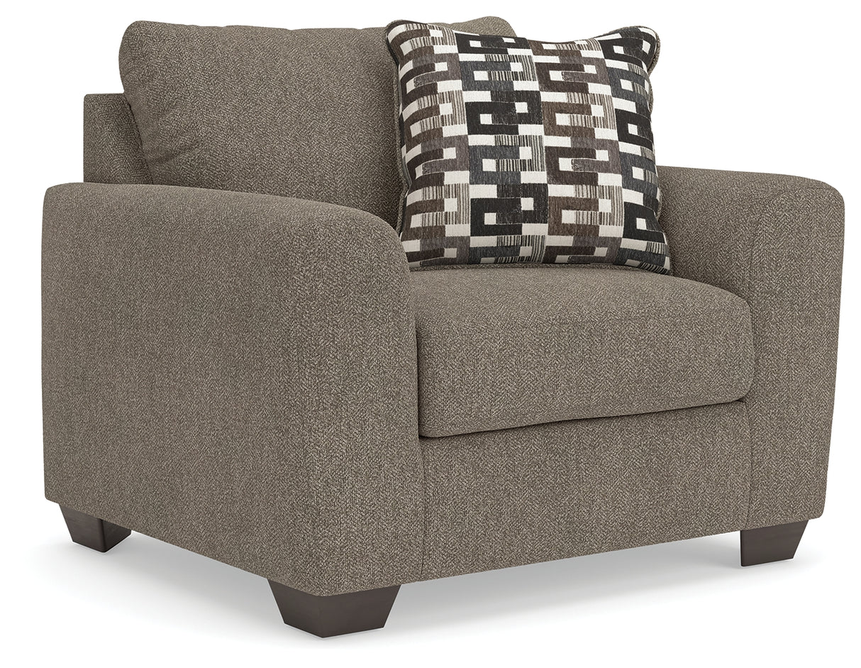 Triston-Peaks Suede Oversized Chair from Ashley Furniture - Luna Furniture