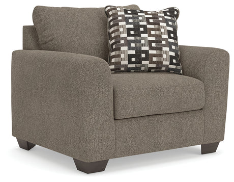 Triston-Peaks Suede Oversized Chair from Ashley - Luna Furniture