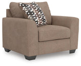 Triston-Peaks Suede Oversized Chair from Ashley Furniture - Luna Furniture