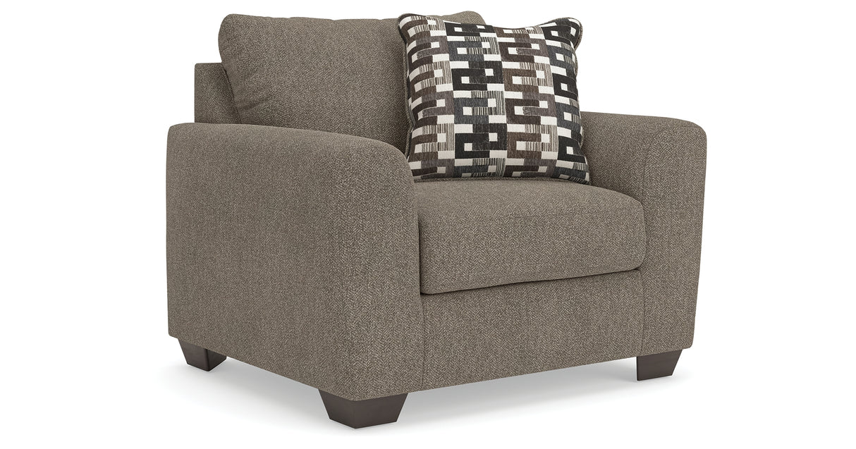 Triston-Peaks Suede Oversized Chair from Ashley Furniture - Luna Furniture