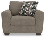 Triston-Peaks Suede Oversized Chair from Ashley Furniture - Luna Furniture
