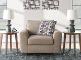 Triston-Peaks Suede Oversized Chair from Ashley - Luna Furniture