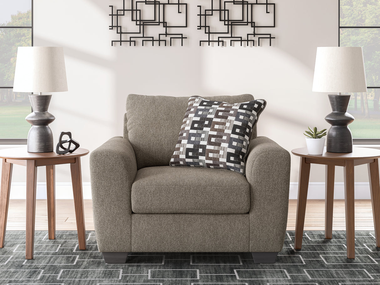 Triston-Peaks Suede Oversized Chair from Ashley Furniture - Luna Furniture