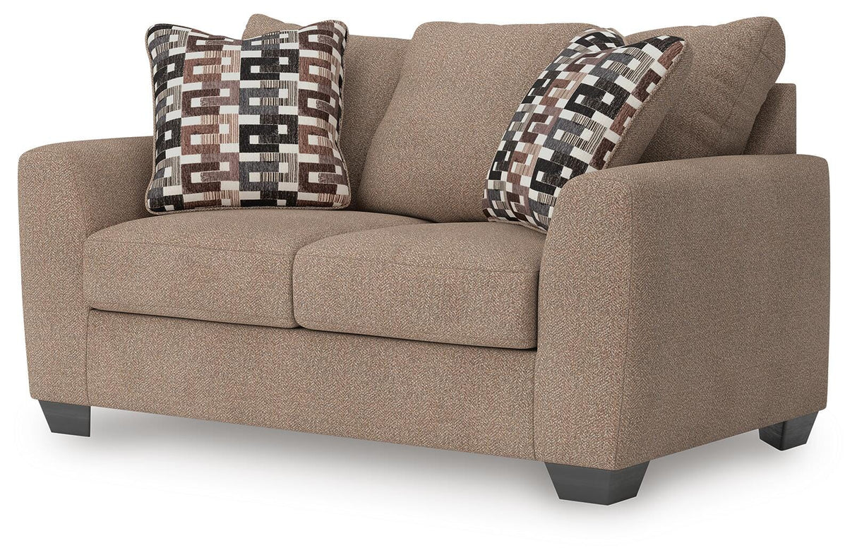 Triston-Peaks Suede Loveseat from Ashley Furniture - Luna Furniture