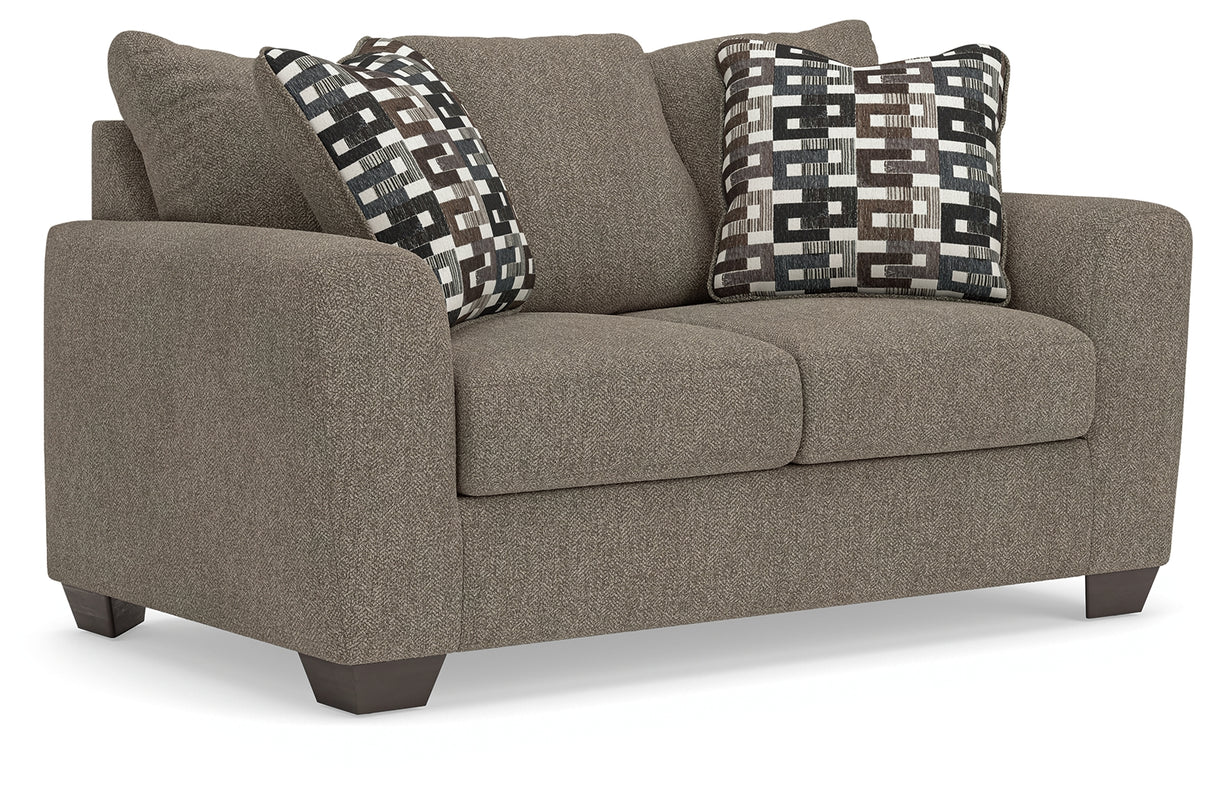 Triston-Peaks Suede Loveseat from Ashley Furniture - Luna Furniture