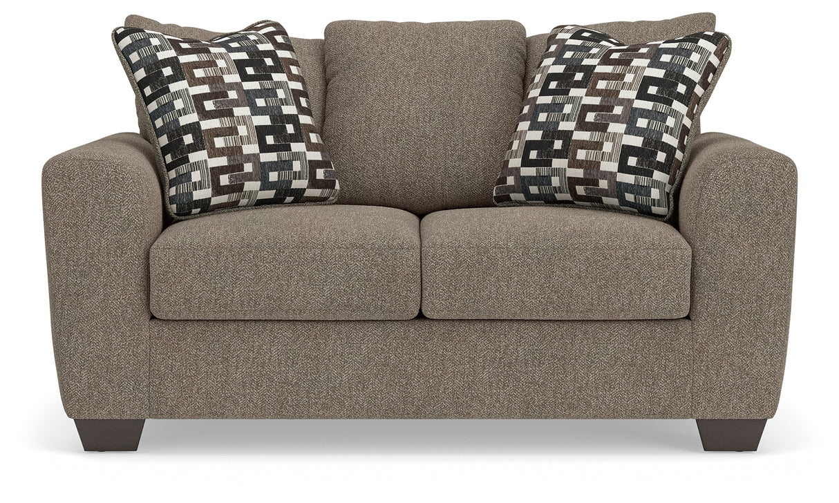 Triston-Peaks Suede Loveseat from Ashley Furniture - Luna Furniture
