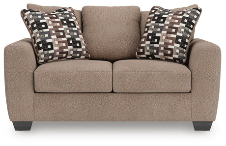 Triston-Peaks Suede Loveseat from Ashley - Luna Furniture