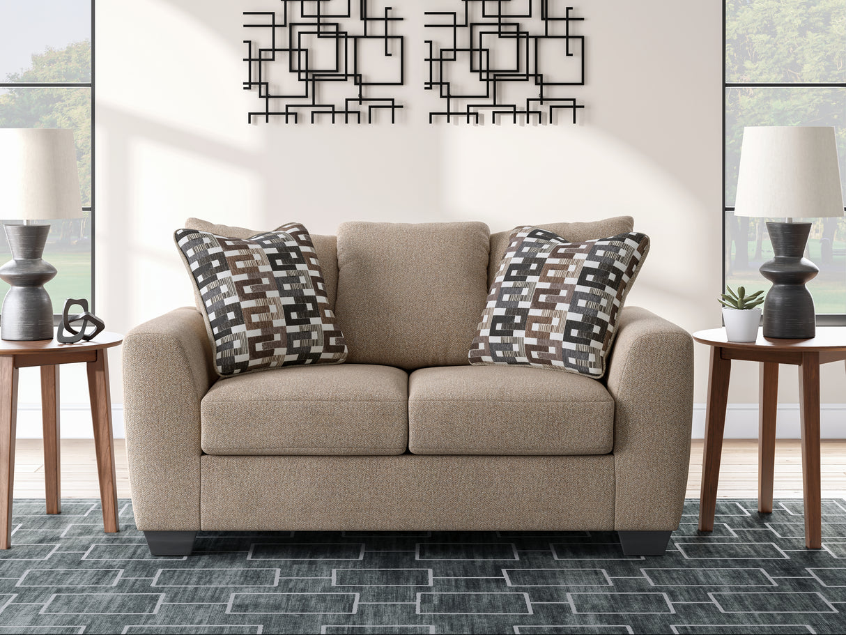Triston-Peaks Suede Loveseat from Ashley - Luna Furniture