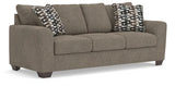 Triston-Peaks Suede Queen Sofa Sleeper from Ashley Furniture - Luna Furniture