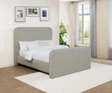 Wren Gray Upholstered Queen Platform Bed from Coaster - Luna Furniture