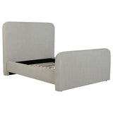 Wren Gray Upholstered Queen Platform Bed from Coaster - Luna Furniture