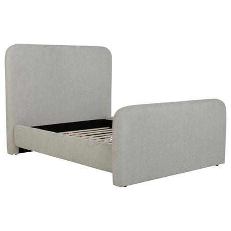 Wren Gray Upholstered Queen Platform Bed from Coaster - Luna Furniture
