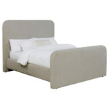 Wren Gray Upholstered Queen Platform Bed from Coaster - Luna Furniture