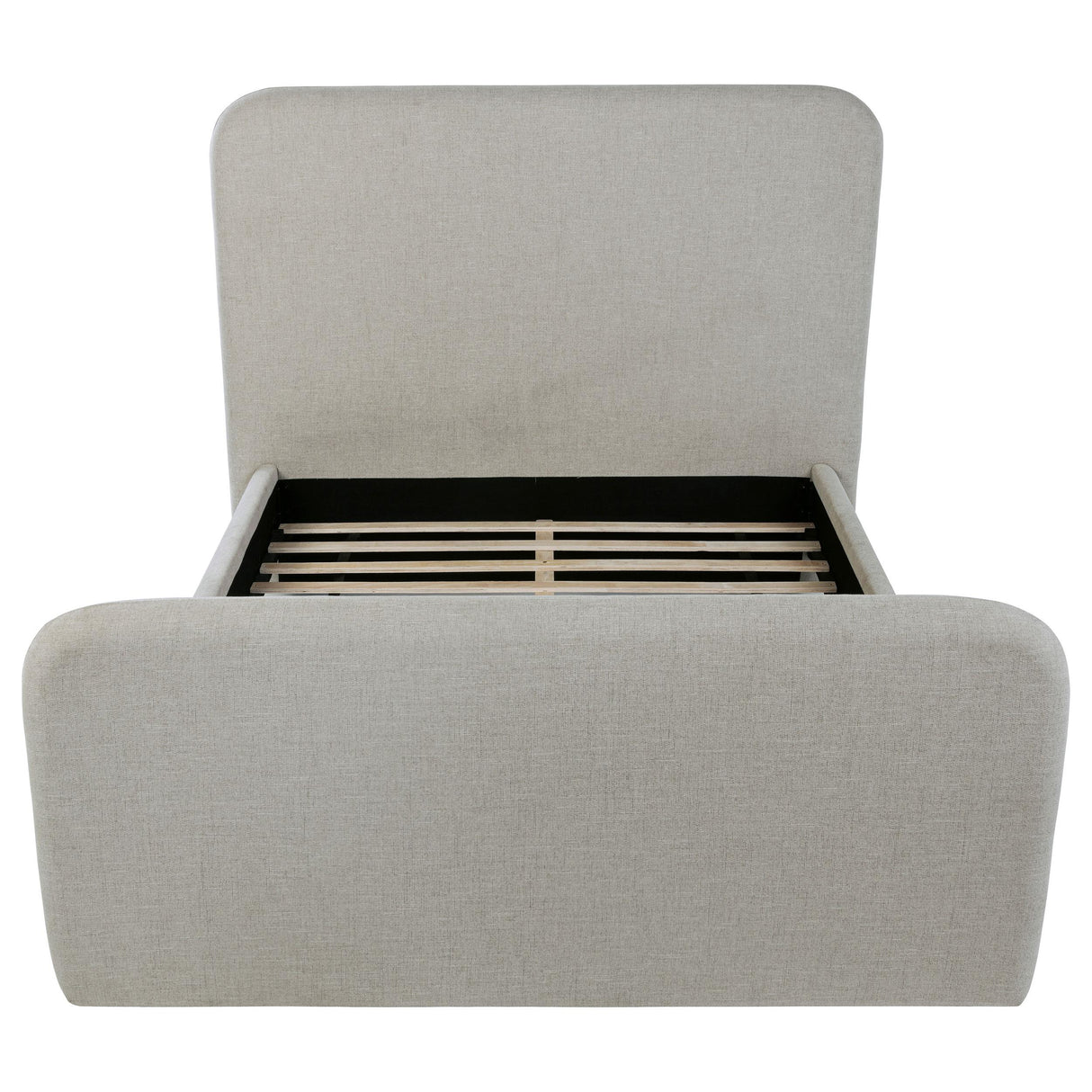 Wren Gray Upholstered Queen Platform Bed from Coaster - Luna Furniture