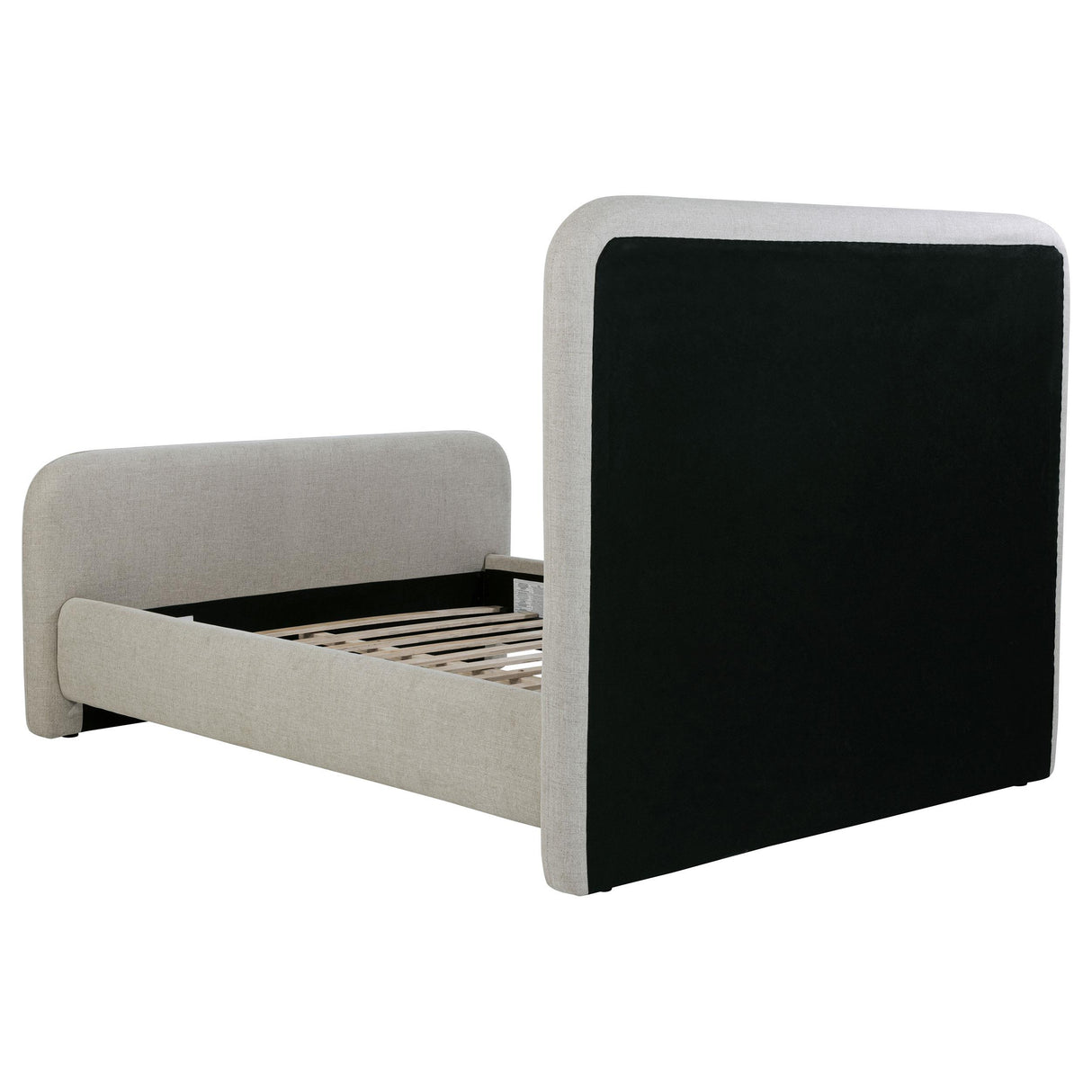 Wren Gray Upholstered Queen Platform Bed from Coaster - Luna Furniture