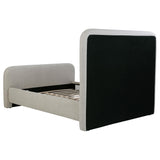 Wren Gray Upholstered Queen Platform Bed from Coaster - Luna Furniture