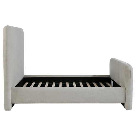 Wren Gray Upholstered Queen Platform Bed from Coaster - Luna Furniture