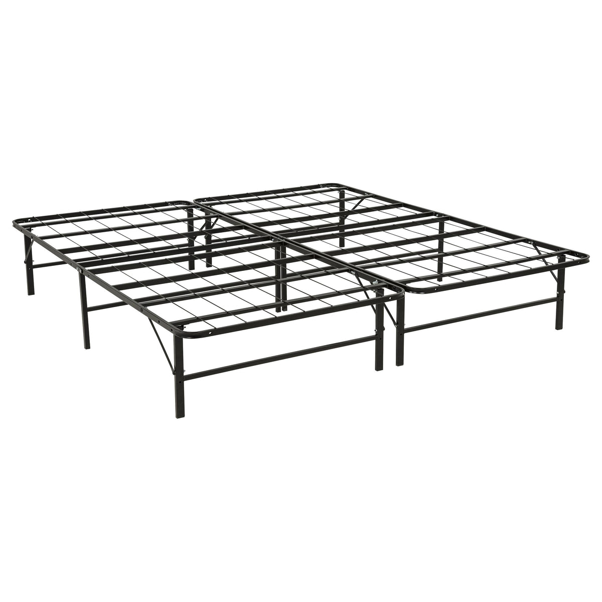 Kramer Black Eastern King Folding Metal Platform Bed Frame from Coaster - Luna Furniture