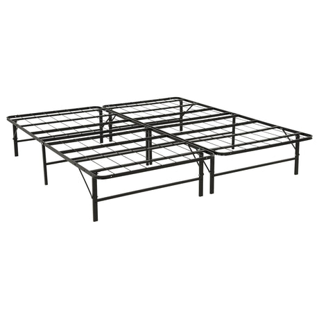 Kramer Black Eastern King Folding Metal Platform Bed Frame from Coaster - Luna Furniture