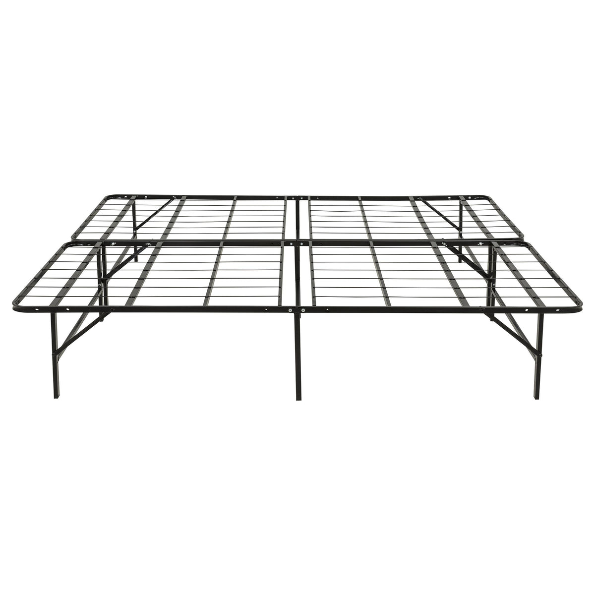 Kramer Black Eastern King Folding Metal Platform Bed Frame from Coaster - Luna Furniture