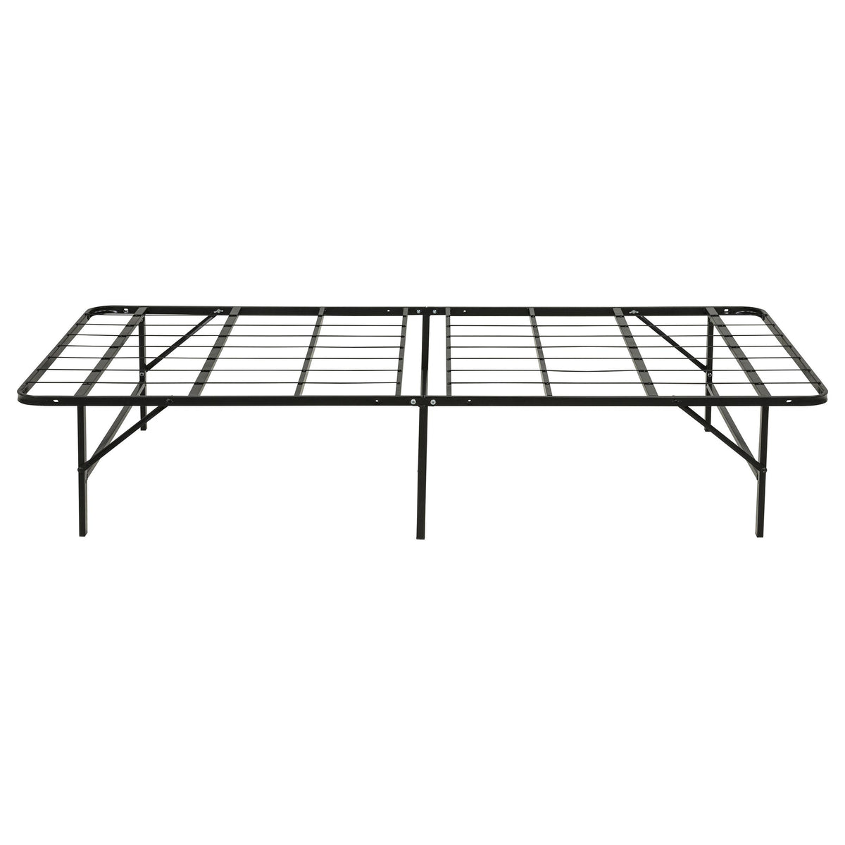 Kramer Black Twin Folding Metal Platform Bed Frame from Coaster - Luna Furniture