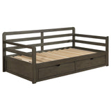 Sorrento Gray 2-Drawer Twin Daybed with Extension Trundle from Coaster - Luna Furniture