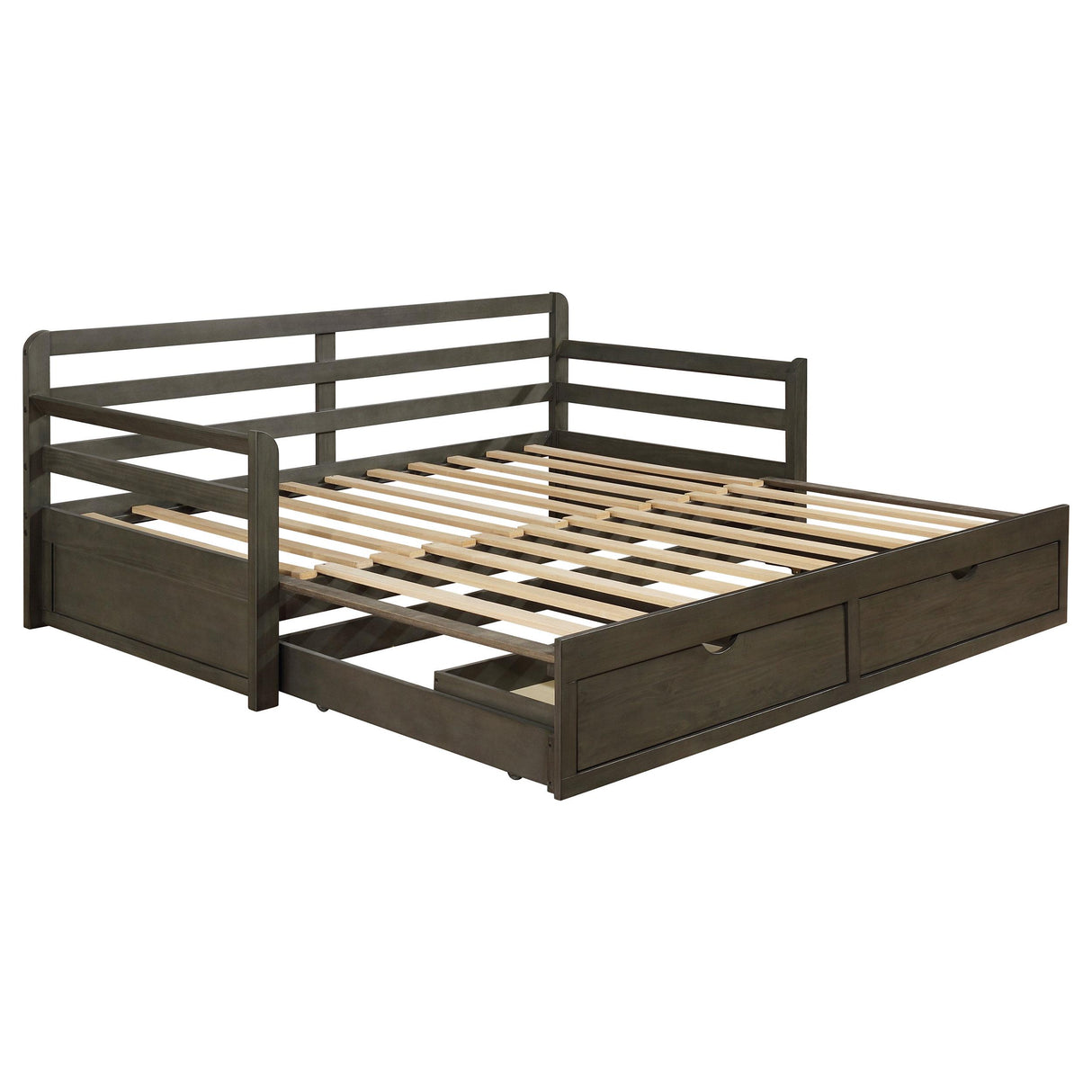 Sorrento Gray 2-Drawer Twin Daybed with Extension Trundle from Coaster - Luna Furniture
