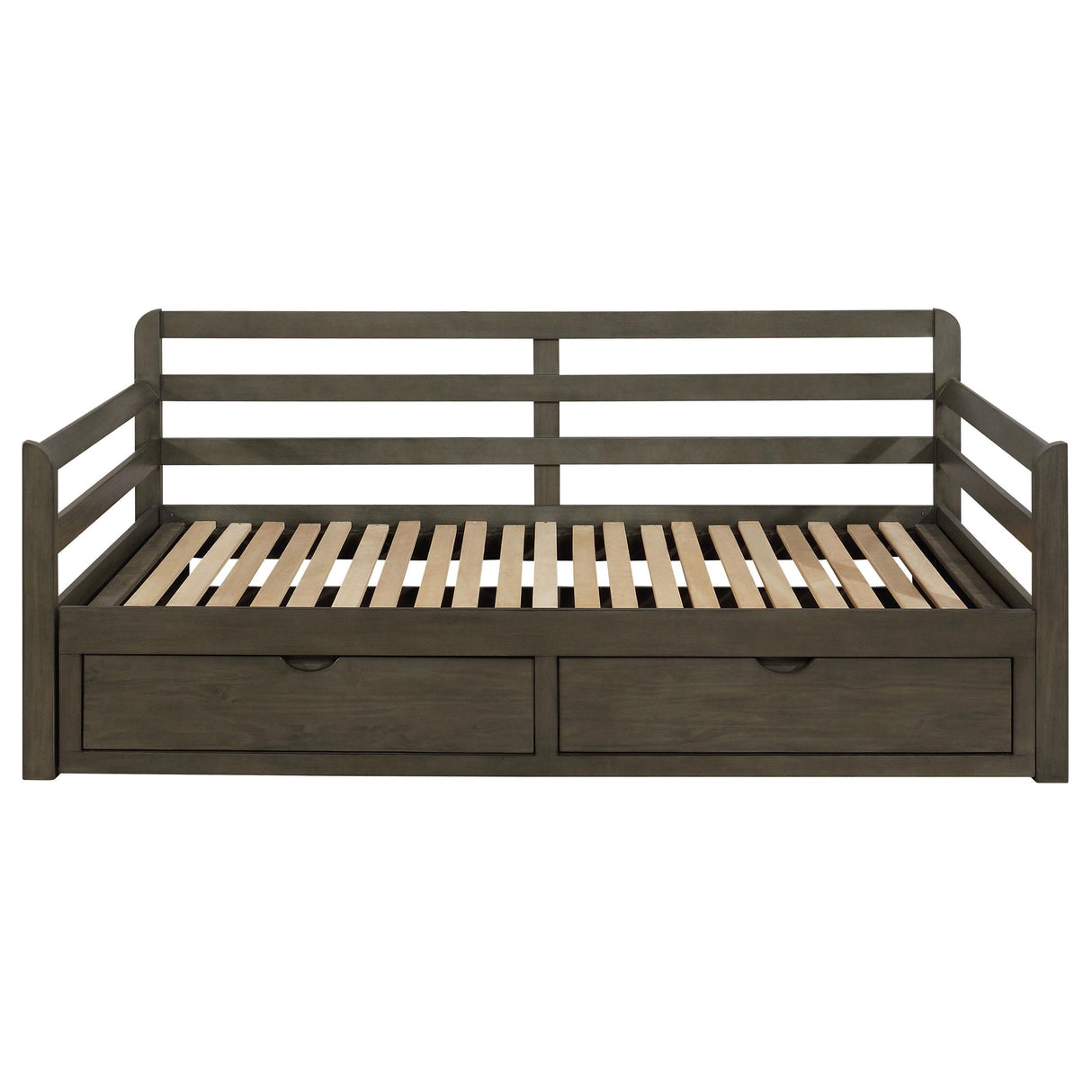 Sorrento Gray 2-Drawer Twin Daybed with Extension Trundle from Coaster - Luna Furniture