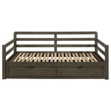 Sorrento Gray 2-Drawer Twin Daybed with Extension Trundle from Coaster - Luna Furniture
