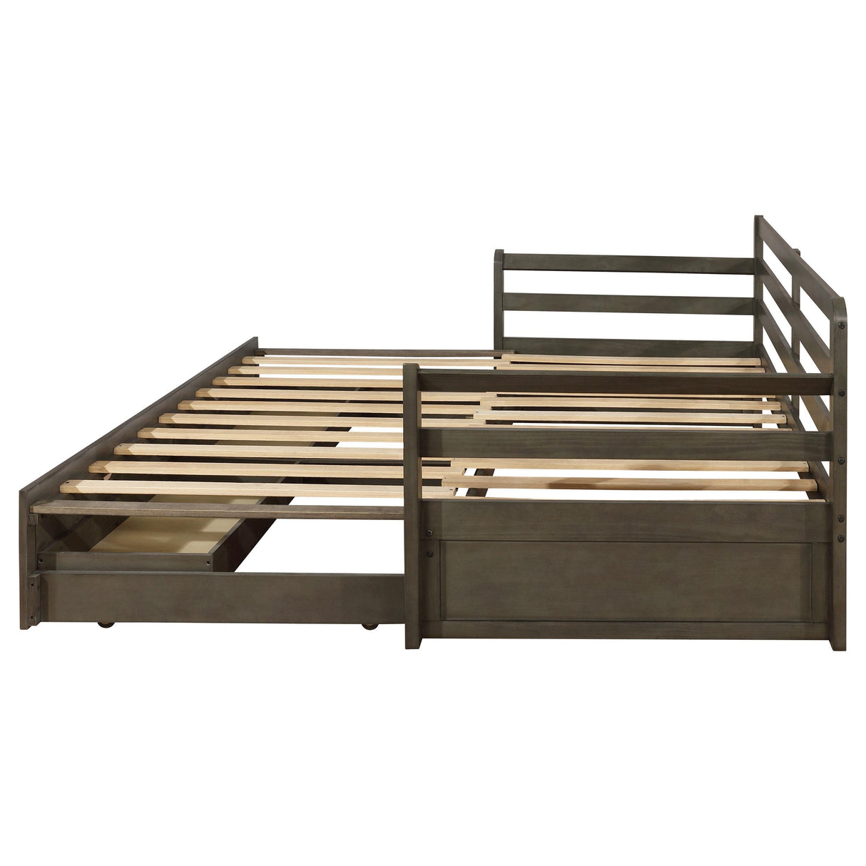 Sorrento Gray 2-Drawer Twin Daybed with Extension Trundle from Coaster - Luna Furniture
